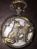 Hb-mx-01 Unbranded Vintage Bronze Plated Wolf Pocket Watch Nice