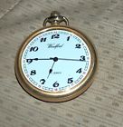Hbh-1031 Woodford Arabic Gold Plated Mechanical Pocket Watch