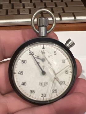 408.201 Heuer 1971 Leonidas 7700 Stopwatch