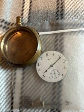2068954 Howard Goldoid Yellow Gold Mechanical Pocket Watch Full Hunter Arabic Numerals