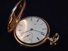 Hunting Dexter Pocket Case Watch National 18k Yellow Elgin Gold St