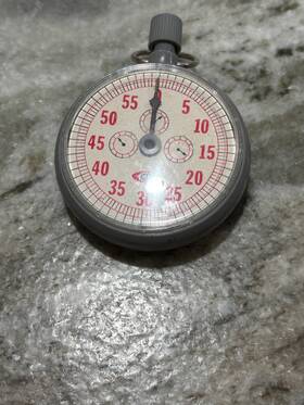 Cz-3352 Ideal Stopwatch Hong Kong 1969 Vintage