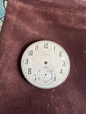 1005 Illinois 12s Pocket Watch Metal Dial
