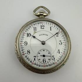 1185-6 Illinois 1916 Burlington 19j Size 16s Grade 106 Montgomery Pocket Watch / Runs