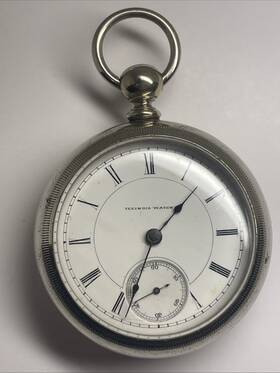 123949 Illinois Pocket Watch Us 18s 11j Key Wind And Set S/n 56mm C. 1879