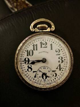 C.1929 Illinois 167l Bunn Special 16s 21j Railroad Grade Pocket Watch Working
