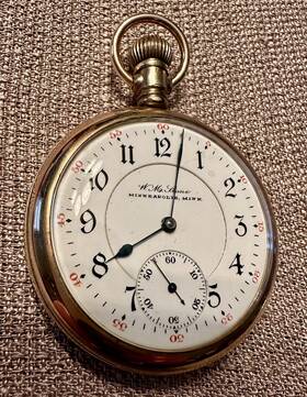 1712053 Illinois W M Stone Minneapolis Mn Pocket Watch By Co 16 Size