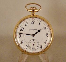 176-railroad Illinois 114 Years Old 17j 14k Gold Filled Open Face 16s Railraod Pocket Watch