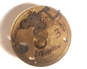 178-172 Illinois 18 Sz. Top Plate With Wind And Set Parts Complete Screws -mod 3 #111