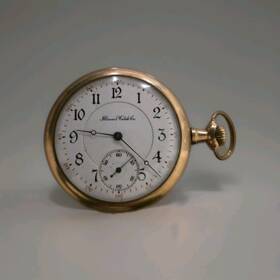 1844203 Illinois Vintage Pocket Watch Co 17 Jewel B&b Royal 20 Years Warranted