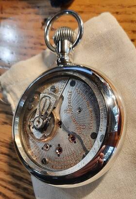 2258977 Illinois 1910 Bunn Special 23j 18s Model 6 Video 54mm Pocket Watch Exc Cond