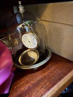 Illinois 2739821 17 Jewel Gold Filled Full Double Hunter Pocket Watch White Dial Manual
