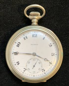2893754 Illinois Vintage 12 Size 17 Jewel Pocket Watch No Running