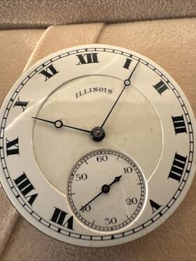 3084899 Illinois Antique 17 Jewel Bach And Co Pocketwatch Movement