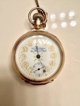 3148711 Illinois 1911 Anna Silveira Hamilton Pocketwatch In Working Condition