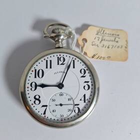 3167103 Illinois Illinoise Watch Company Pocket Antique Not Working 17j Ser# 1918