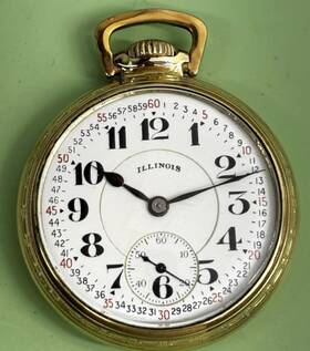 3595299 Illinois Vintage 1927 Original Bunn Special 16s 21 Jewel Railroad Pocket Watch