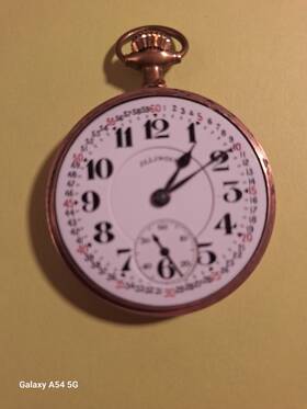 4022939 Illinois 3871946 1922 Bunn Special 16s 21j 20yr Rr Montgomery Dial Pocket Watch