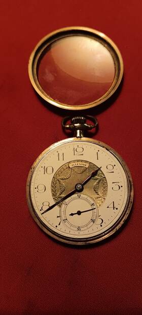 Illinois 3969081 Springfield 16 Size 19 Jewels Open Face Pocket Watch