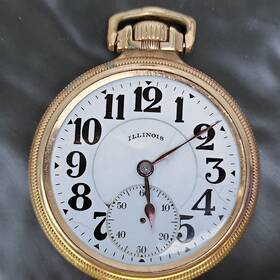 4006636 Illinois Bunn Special Rr Watch 1922 16s 21j Gf Runs Missing Hand Crystal