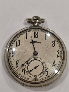 4181373 Illinois Vintage Pocket Watch 17 Jewels