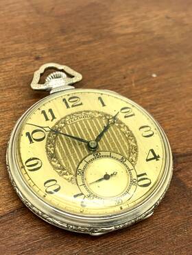 4194988 Illinois Pocket Watch Autocrat Grade 405 Circa 1923 Model 3 12s For Repair Parts