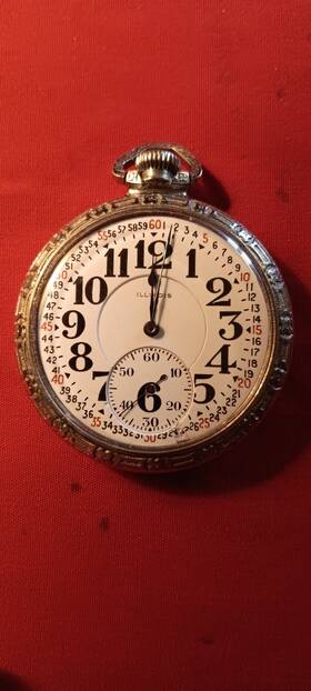 4459019 Illinois Time King 1925 21 Jewel 16 Size Open Face Pocket Watch