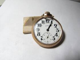 4660813 Illinois Bunn Special 21 Jewel Pocket Watch 16 Size Railroad Grade / Runs