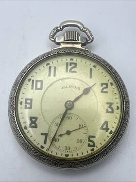 4703712 Illinois Springfield Watch Co 1954 Pocket Vintage