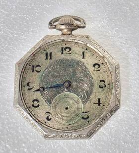 4753372 Illinois Vintage Supreme Iwc Pocket Watch Case 10k Gold Filled Shrine Swiss 17j
