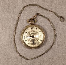 4762975 Illinois 1926 Size 12 Grade 405 Time King Deco 10k Gf Pocket Watch Parts/repair