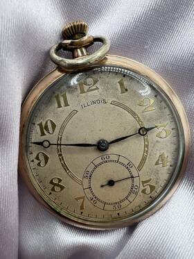5261460 Illinois Vintage Working Pocket Watch Mens Classy Elegant Stylish 1920 S-30 S