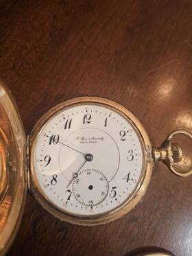 78381 Illinois Watch Co Springfield 14k Gold Pocket