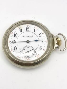 3-finger Illinois 840d 1906 Pocket Watch 17j 16s Runs Bridge Side Wind #840d
