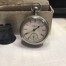 18sz Illinois D52p Mens Pocket Watch Running Watchmakers Estate