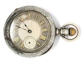 1381566 Illinois Pocket Watch Co Of Railroad Bunn Special Heavy Deuber Silver Case 18s 21j