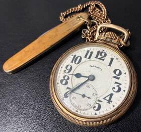 Special10k Illinois Vintage 1915 21 Jewel Bunn Gold Filled Pocket Watch Works
