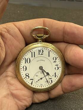 Watch..tj1093 Illinois Tj1093 1928 Grade 561 High 21 Jewels Adjusted Pocket