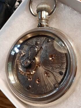 1688425 Illinois Watch Co. Springfield 1903 H/g 18s Bunn Special 24j 9adj Display Back Mens Pocket