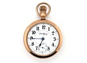 1664019 Illinois Watch Company Pocket Bunn Special 21 Jewel Railroad Co 18 Size