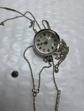 1046 Imperial 17 Jewel Model 165 Ball Watch Pendant On Chain