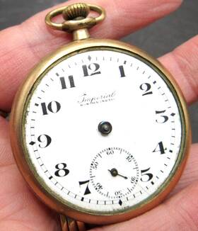 4896738 Imperial Wadsworth Rambler Buren Watch Co Non Magnetic Swiss Pocket #4896738 7j / 2 Adj