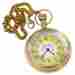 In11304 Handmade Memorable Moments Timepiece Brass Pocket Watch With Chain 717228851306