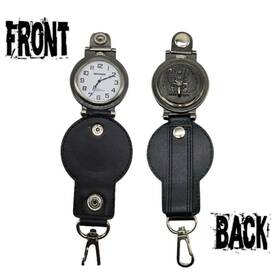 46899 Independent Vintage Quartz Pocket Watch - American Spirit Motorcycle Design