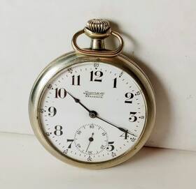 272223 Ingersoll Antique Reliance 7 Jewel Pocket Watch No.272223 Working Condition