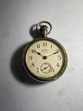 7716181 Ingersoll Elgin And Sterling Silver Vintage Mechanical Pocket Watches For Parts