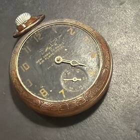 1928 Ingraham Ab49 Charles Lindbergh Ny-paris Pocket Watch Aviation Parts Repair