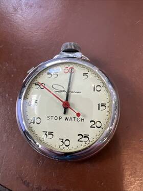 Bba-37 Ingraham Stop Watch Wind Up