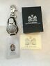 J8066 Williams Pewter Pocket Watch Artisan Belt Loop Swirl