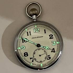 Cal.467 Jaeger-lecoultre M44217 Pocket Watch Swiss 16s 15j 51mm Gstp Cal.467/2 Wwii Brit